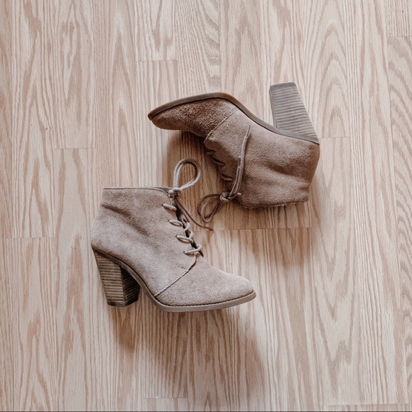 🍂Jessica Simpson Cyanne Ankle Boots Size 7 Suede - Picture 3 of 6